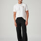 Men's Black Baggy Fit Mid Rise Cargos - Styleshot View