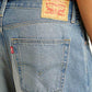 Men's 565 Light Blue Loose Fit Mid Rise Jeans - Detail View