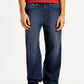 Men's 565 Dark Indigo Loose Fit Mid Rise Jeans - Front View