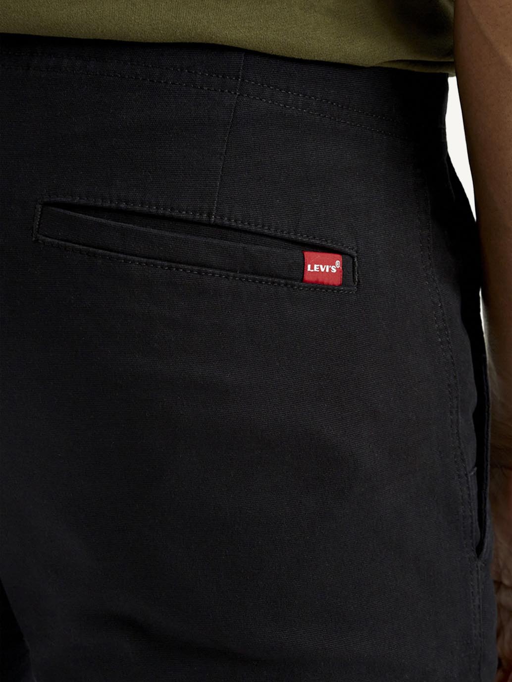 Men's 511 Black Slim Fit Mid Rise Cargo Trousers - Detail View