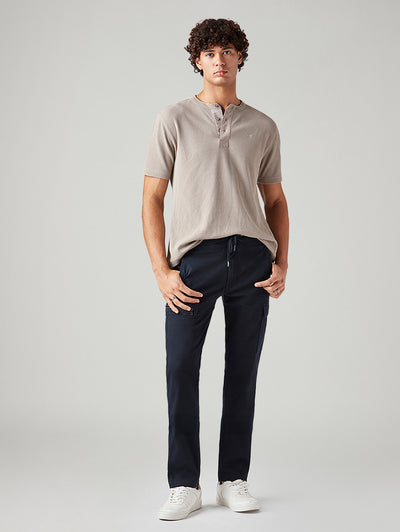 Men's 511 Dark Blue Slim Fit Mid Rise Cargos-image-14