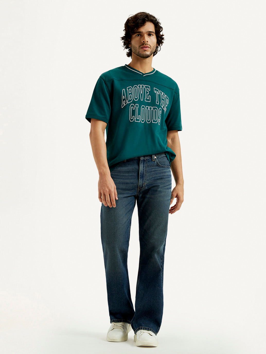 Men's 567 Dark Indigo Loose Fit Mid Rise Jeans