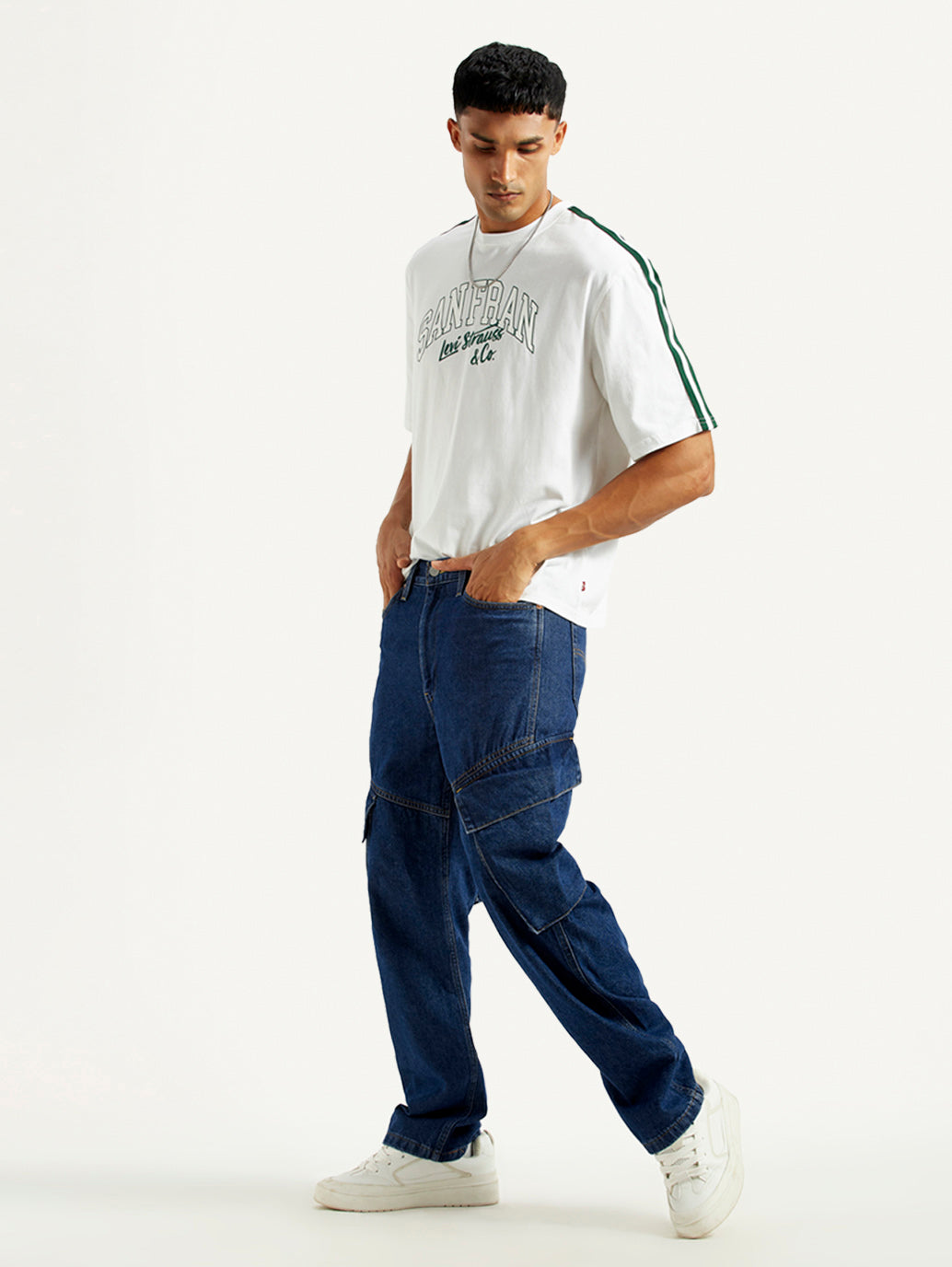 Men's 565'97 Dark Indigo Loose Fit Mid Rise Jeans