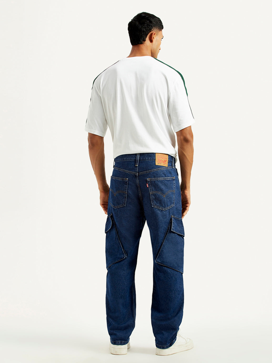 Men's 565'97 Dark Indigo Loose Fit Mid Rise Jeans - Back View