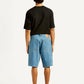Men's Blue Loose Fit Shorts - Back View