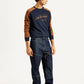 Men's 568 Dark Indigo Loose Fit Mid Rise Jeans - Side View
