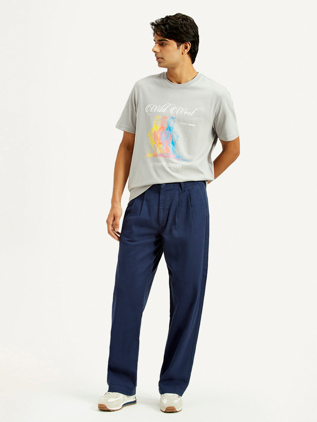 Men's Loose Fit Mid Rise Chinos - Styleshot View