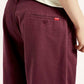 Men's Maroon Loose Fit Mid Rise Chinos - Detail View