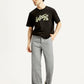 Men's Grey Loose Fit Mid Rise Chinos - Styleshot View