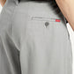 Men's Grey Loose Fit Mid Rise Chinos - Detail View