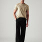 Men's Black Loose Fit Mid Rise Chinos - Styleshot View