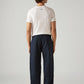 Men's Navy Loose Fit Mid Rise Chinos - Back View