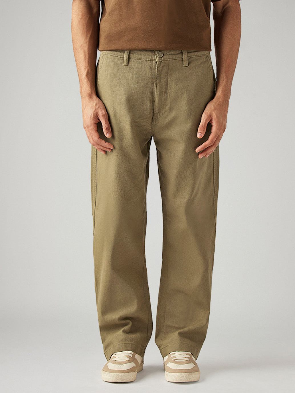 Men's Khaki Loose Fit Mid Rise Chinos – Levis India Store