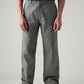 Men's Grey Loose Fit Mid Rise Chinos - Front View