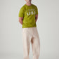 Men's Off White Loose Fit Mid Rise Chinos - Styleshot View