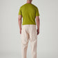 Men's Off White Loose Fit Mid Rise Chinos - Back View
