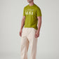 Men's Off White Loose Fit Mid Rise Chinos - Side View