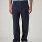 Men's Navy Loose Fit Mid Rise Chinos - Front View