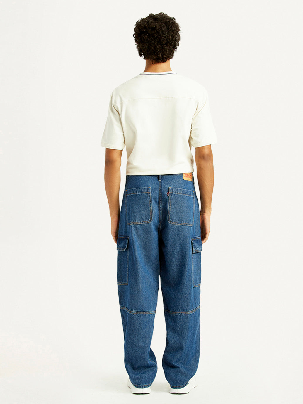 Men's 578 Mid Indigo Loose Fit Mid Rise Jeans - Back View