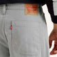 Men's 578 Grey Loose Fit Mid Rise Jeans - Detail View