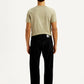 Men's Redloop 505 Black Straight Fit Mid Rise Jeans - Back View