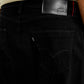 Men's Redloop 505 Black Straight Fit Mid Rise Jeans - Detail View