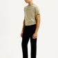 Men's Redloop 505 Black Straight Fit Mid Rise Jeans - Side View