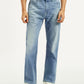 Men's Redloop 505 Light Indigo Straight Fit Mid Rise Jeans - Front View