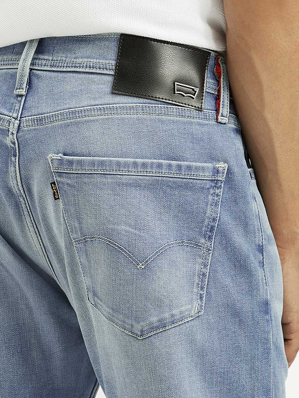 Men's Redloop 505 Light Indigo Straight Fit Mid Rise Jeans - Detail View