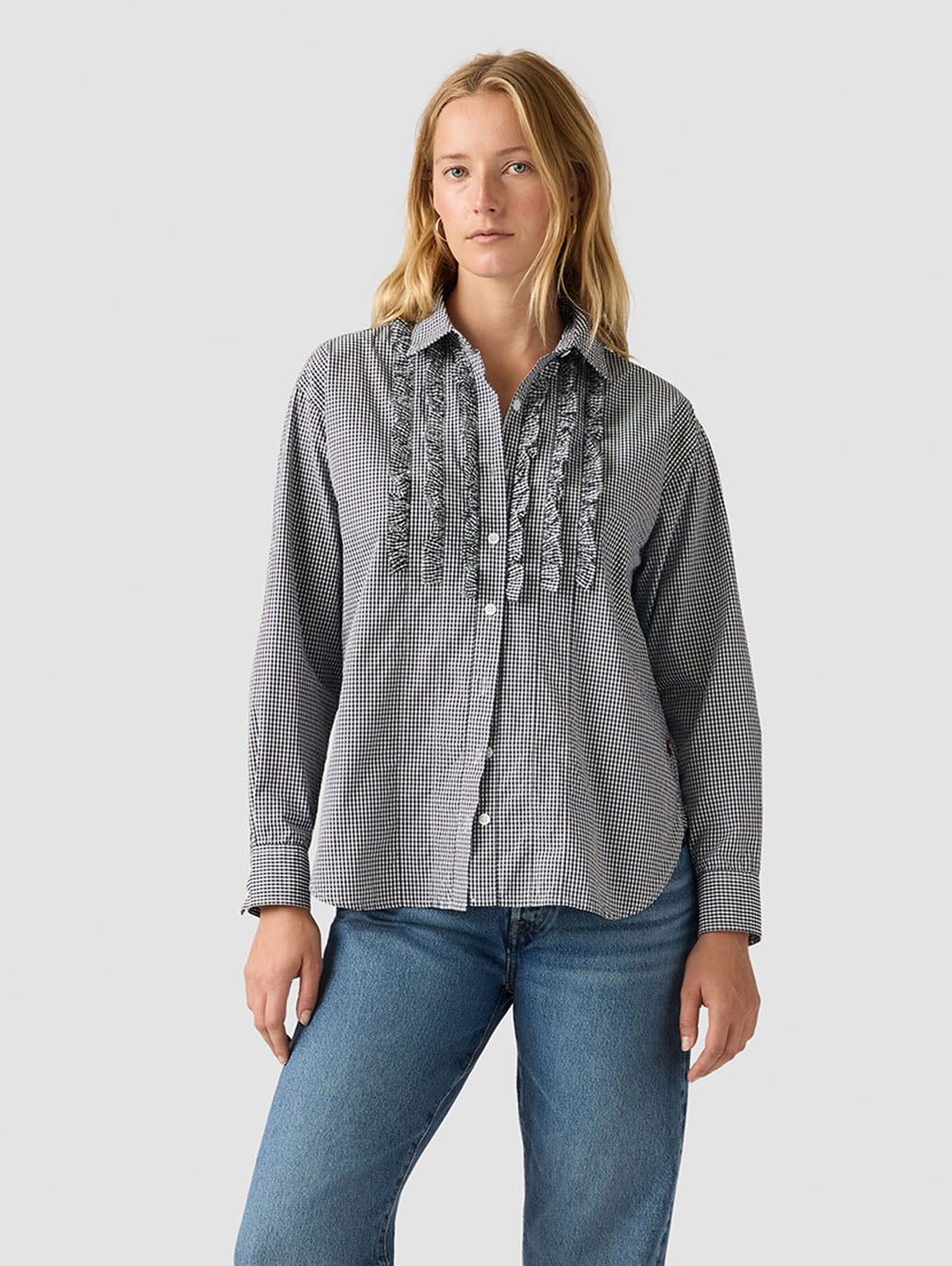 Levi's Women's Novelty Harlie BF Shirt - Front View