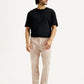 Men's Peach Tapered Fit Mid Rise Chinos - Front View