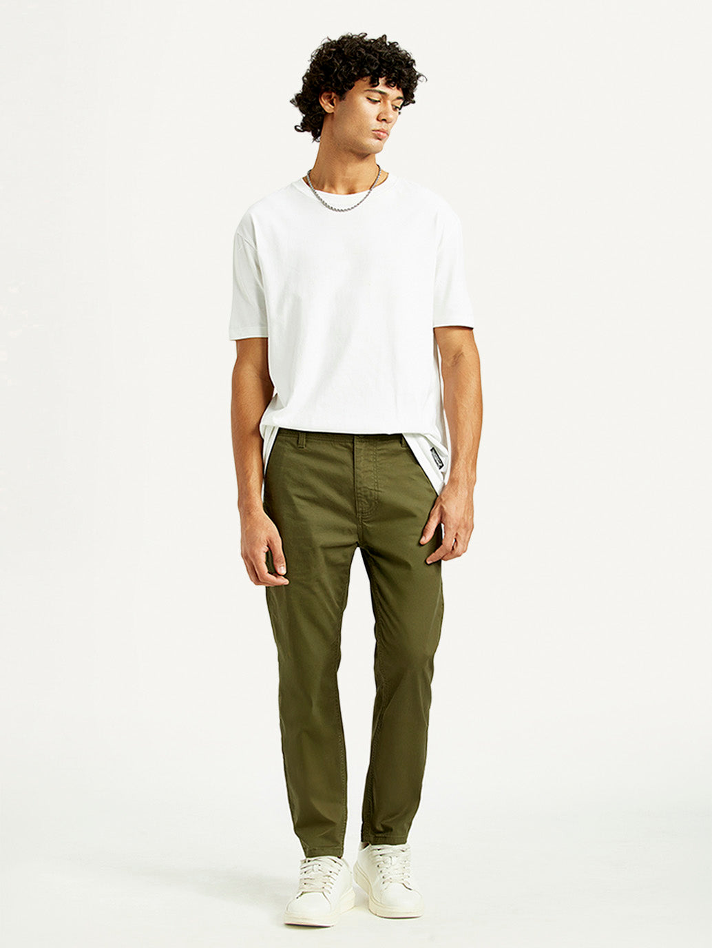 Men's 512 Olive Slim Tapered Fit Mid Rise Chinos