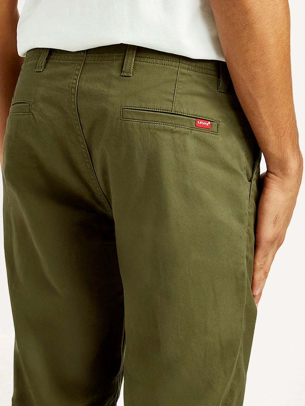 Men's 512 Olive Slim Tapered Fit Mid Rise Chinos - Detail View