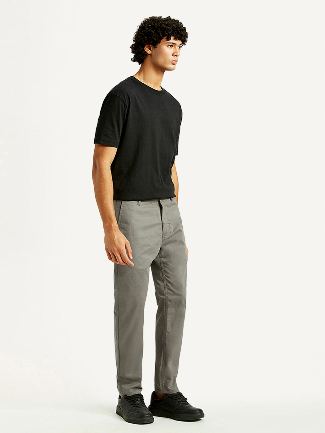 Men's 512 Grey Slim Tapered Fit Mid Rise Chinos - Side View