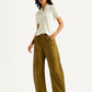 Women's Brown Loose Fit Mid Rise Trousers - Styleshot View