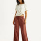 Women's Rust Flared Fit Mid Rise Trousers - Styleshot View