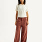 Women's Rust Flared Fit Mid Rise Trousers - Front View