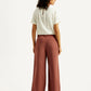 Women's Rust Flared Fit Mid Rise Trousers - Back View