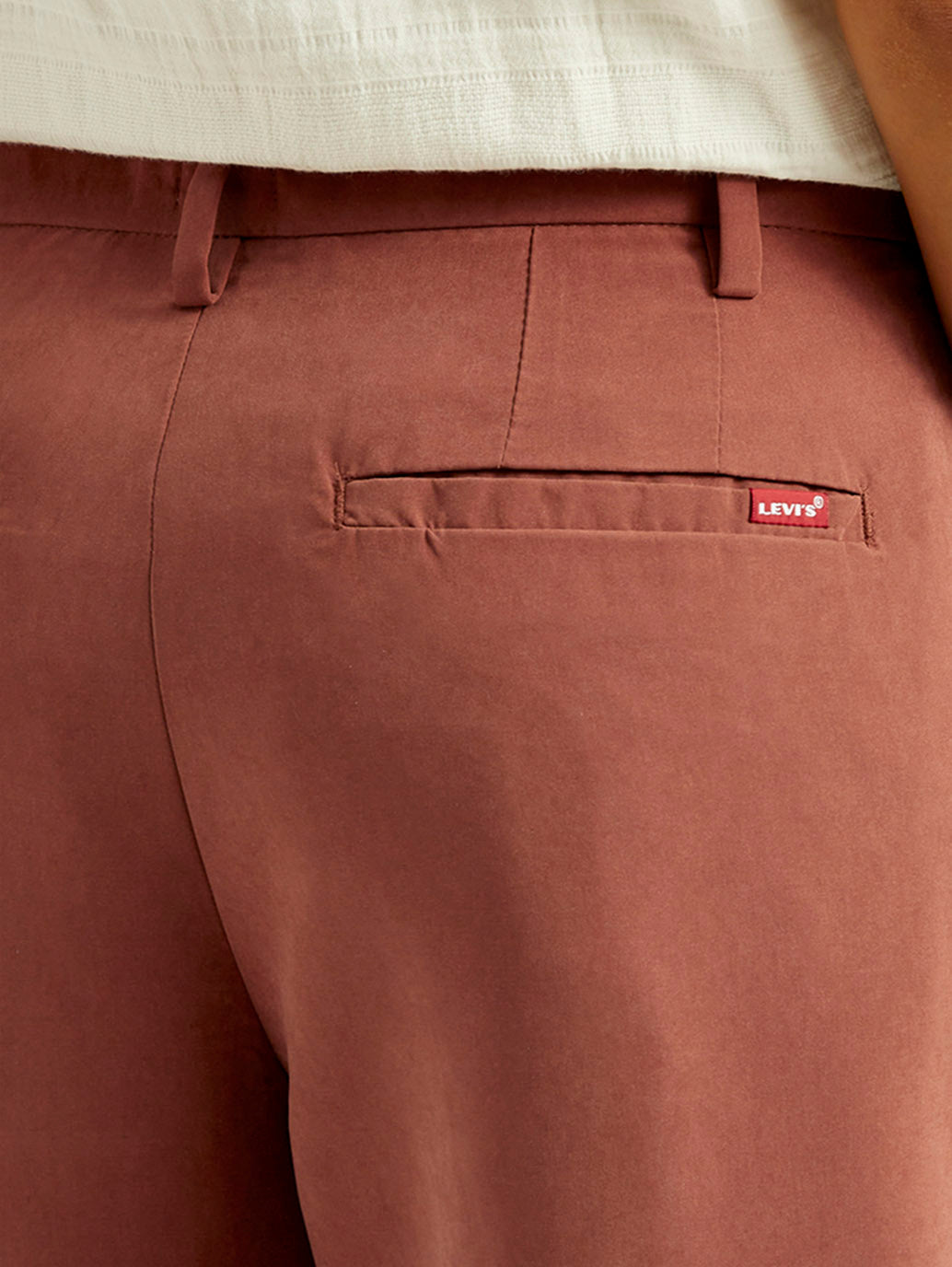 Women's Rust Flared Fit Mid Rise Trousers - Detail View