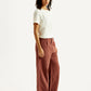 Women's Rust Flared Fit Mid Rise Trousers - Side View