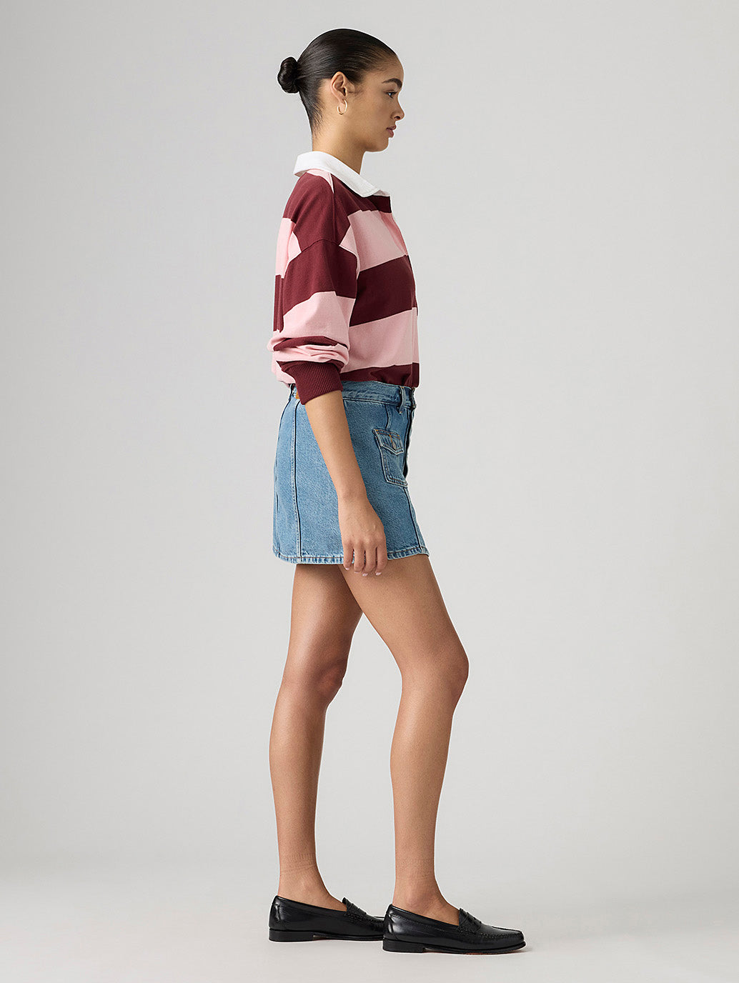 Levi's Women's Button Front Skort - Side View