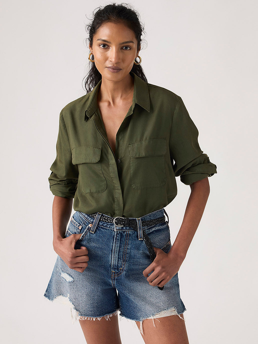 Women's Elaine Utility Shirt - Styleshot View