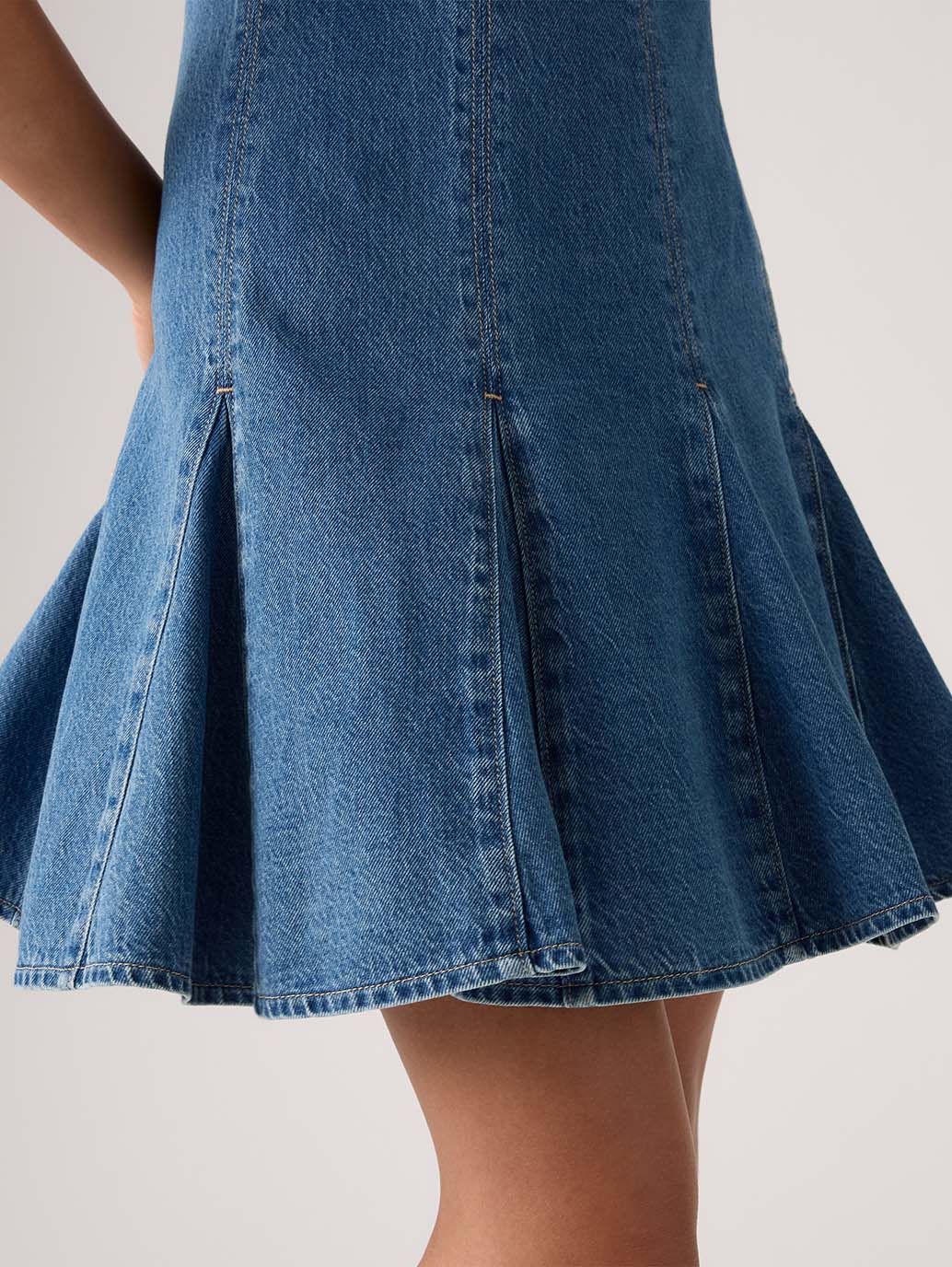 Levi's® Premium Denim Godet Dress - Detail View
