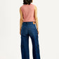 Women's 94 Dark Indigo Baggy Fit Mid Rise Jeans - Back View