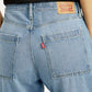 Women's 94 Blue Baggy Fit Mid Rise Jeans - Detail View