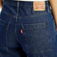Women's 94 Dark Blue Baggy Fit Mid Rise Jeans - Detail View