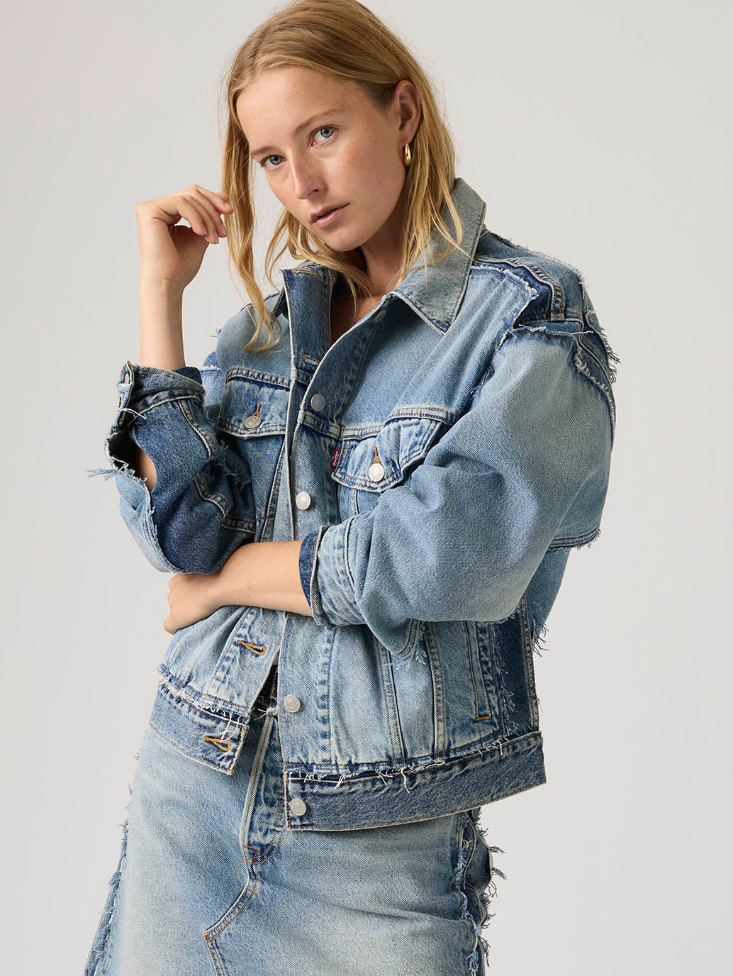 Levi's® Women's Deconstructed '90s Trucker Jacket - Styleshot View