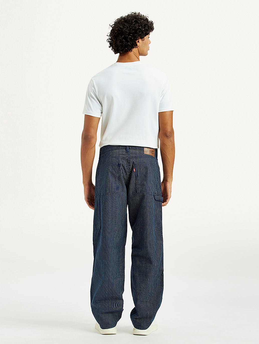 Men's 578 Dark Indigo Baggy Fit Mid Rise Carpenter Jeans - Back View