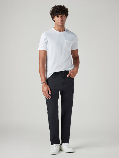 levi's Men's Black Slim Fit Low Boll Zip Off Cargo Trousers-picture-20