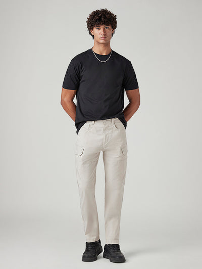 levi's Men's Off White Slim Fit Low Boll Zip Off Cargo Trousers-picture-25